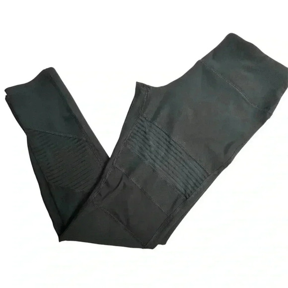 90 Degree by Reflex Women's Moto Leggings Black Ankle Size M Activewear - Picture 7 of 8